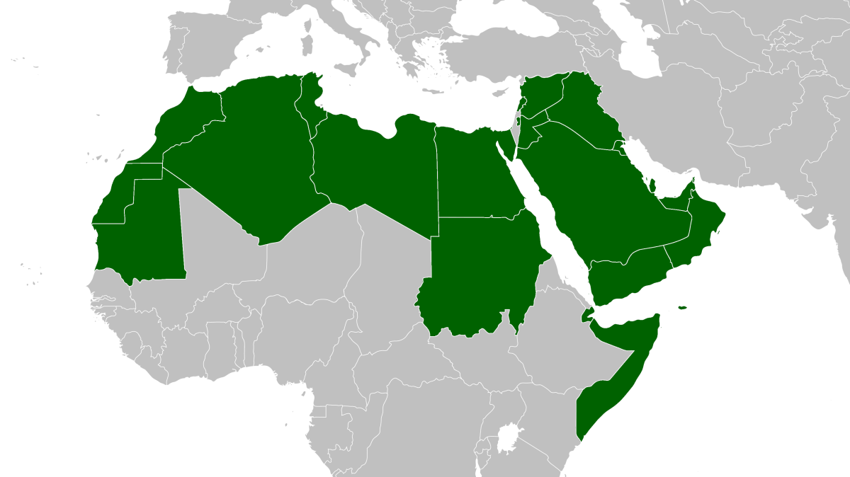 خريطة الوطن العربي