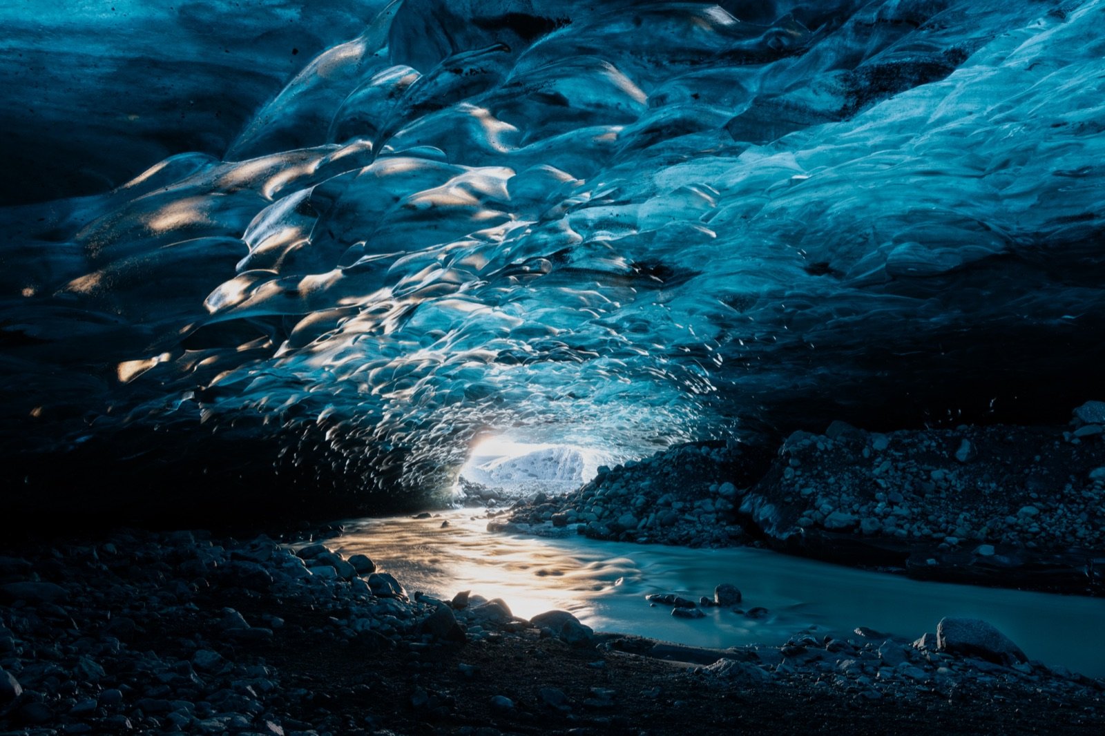 Exploring the Ice Cave